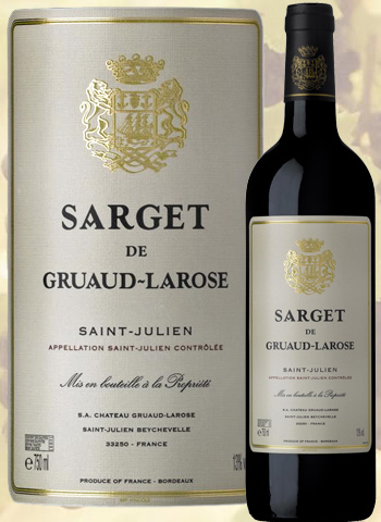 Sarget de Gruaud Larose 2016 Second Vin de Saint-Julien