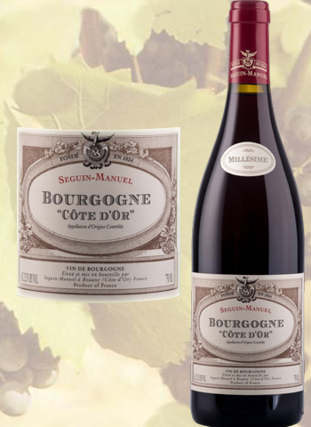 Bourgogne rouge Côte d'Or 2021 Domaine Seguin-Manuel