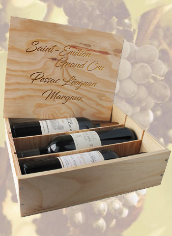 Coffret Grands Vins de Bordeaux 3 bouteilles